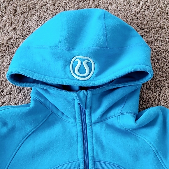 Lululemon blue scuba hoodie Size 4 - Picture 3 of 10